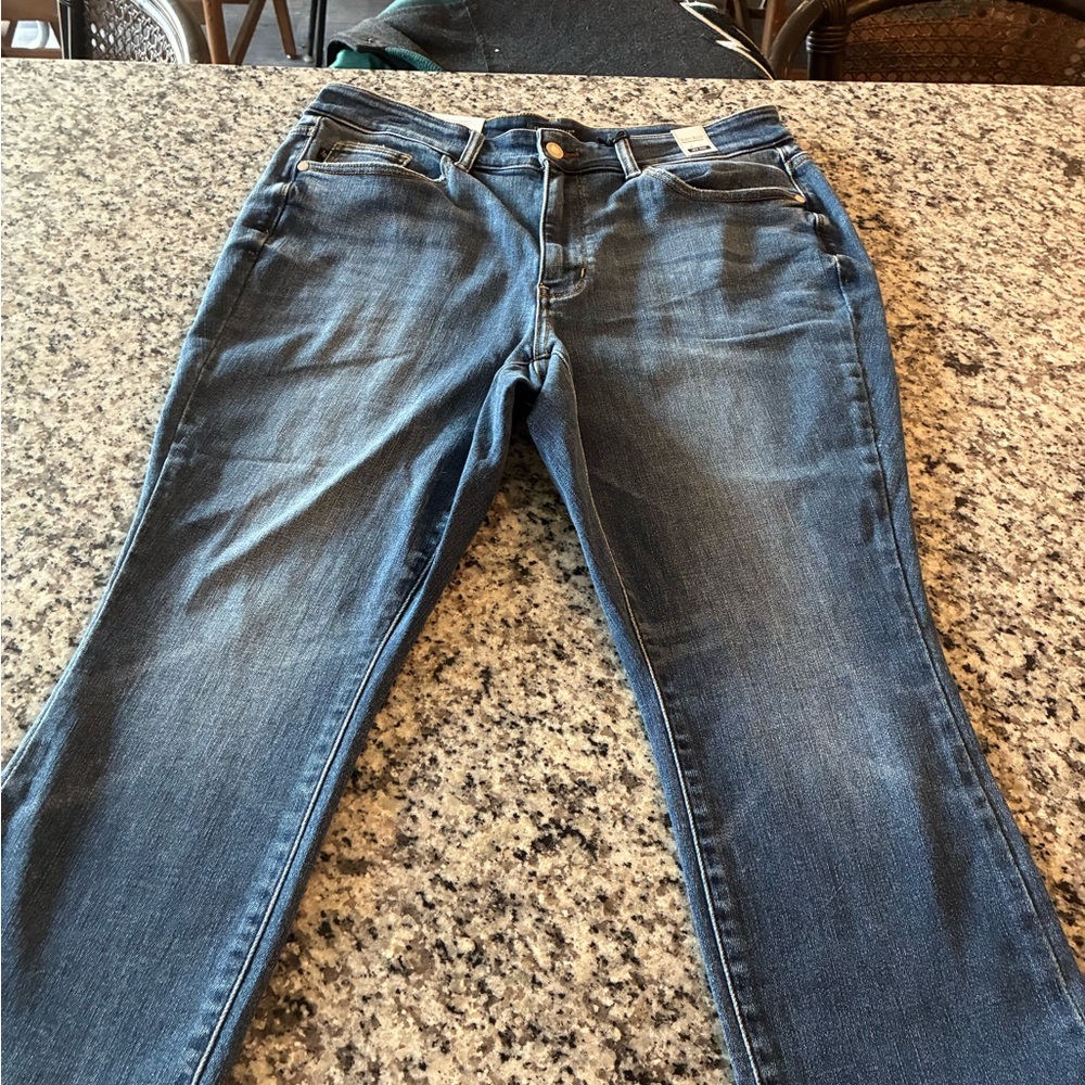 Judy Blue Women's Skinny Fit Capri  Jeans - Dark Blue Wash